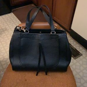 dimoni black strong leather bag